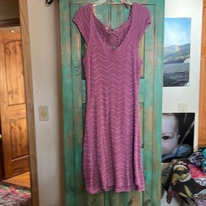 Beautiful Athleta knitted dress with slip